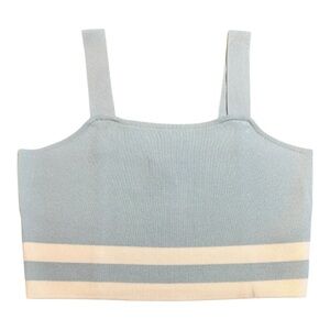 Edited by Remi Bader Blue Knit Tank Top